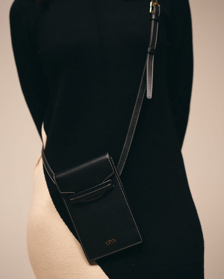 Leya Espresso Phone Sling