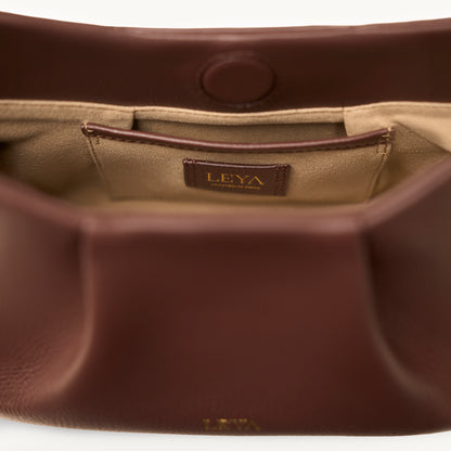 Inside of the Leya Astra Shoulder Bag Espresso