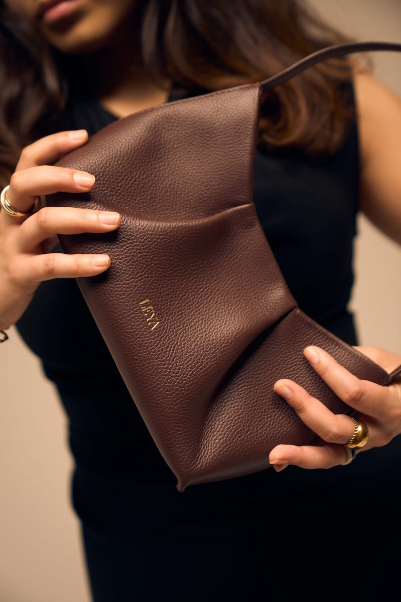Leya Espresso Shoulder Bag